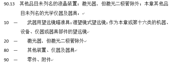 海关商品归类
